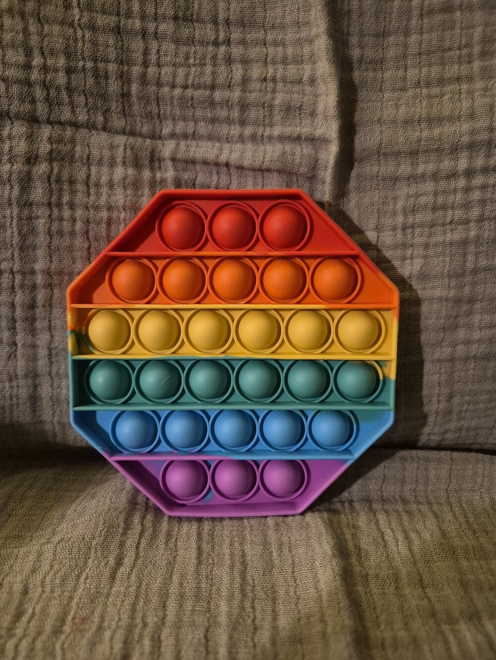 4 Rainbow Pop-It Fidget Toys - Colorful Stress Relief - A